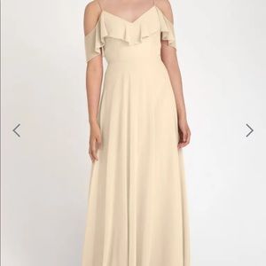 Jenny Yoo Bridesmaid dress. Mira champagne size 4.